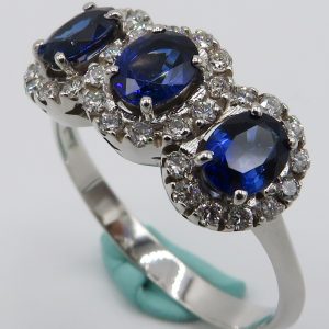 Anello Trilogy Zaffiri