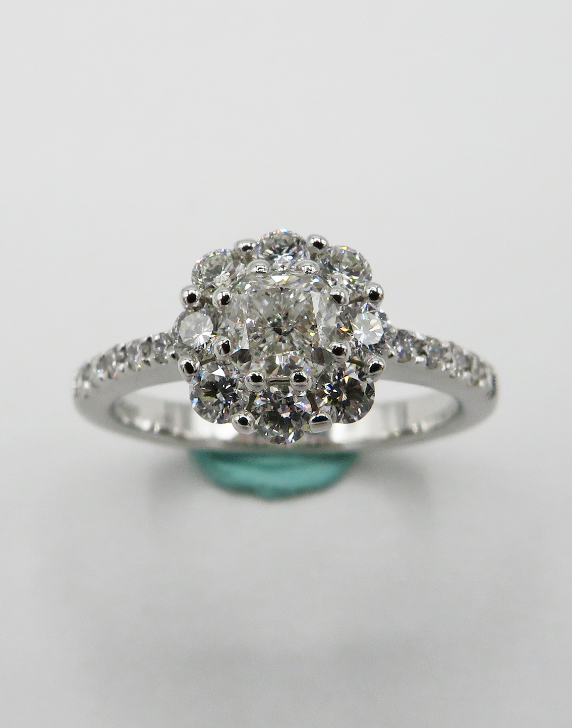 Anello Halo - Cushion - immagine 2
